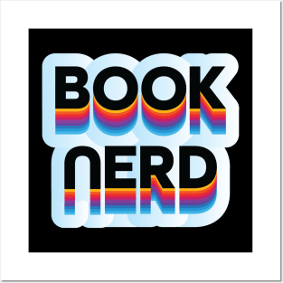 Book Nerd Retro Design Posters and Art